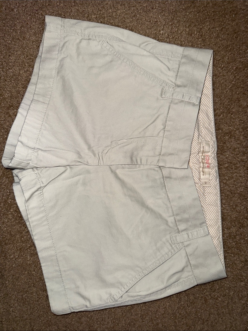 J.Crew Stone/Light Khaki Women's Chino Shorts Size 2